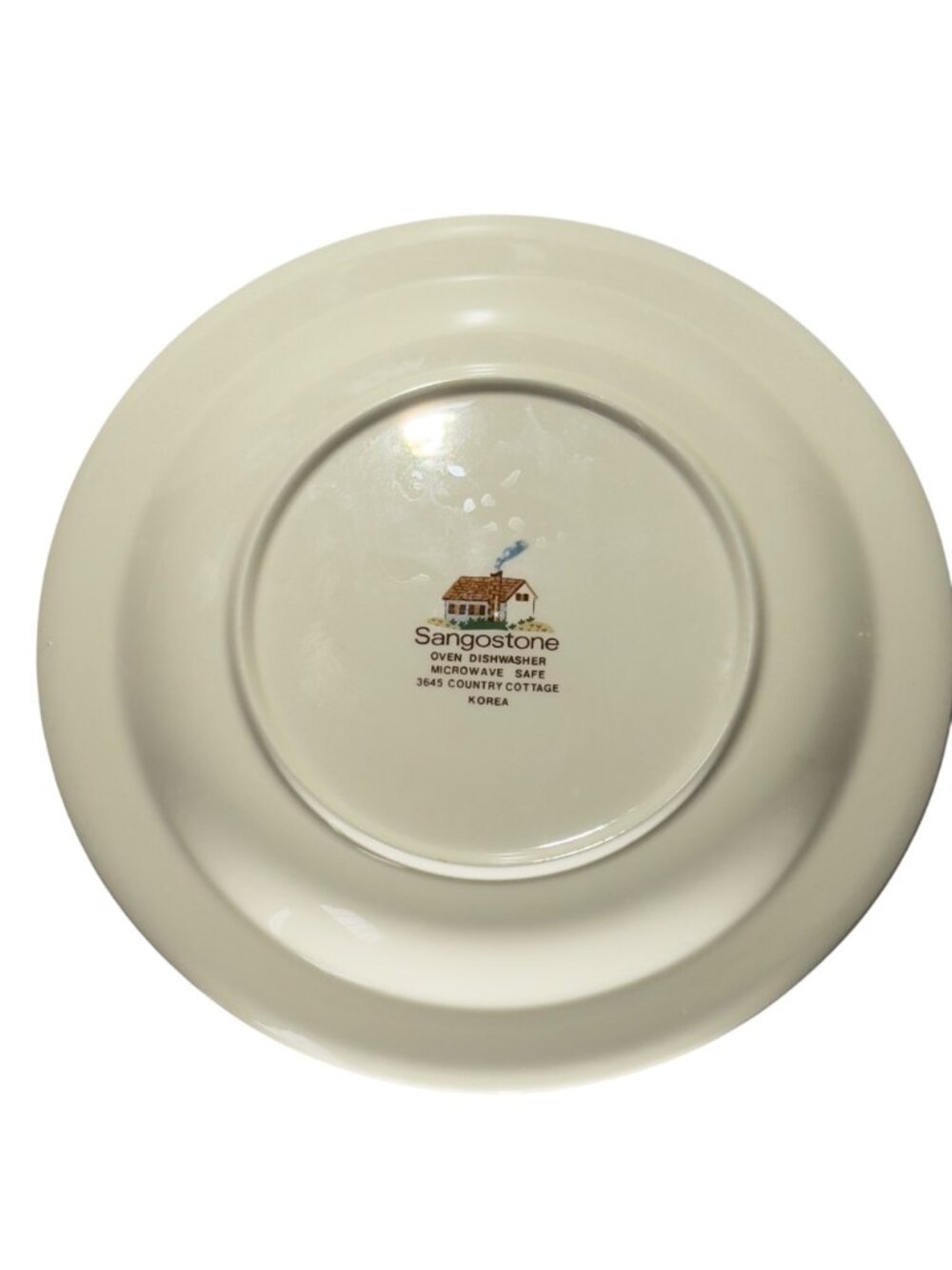 Sangostone Country Cottage Stoneware Bread Plate Set 7.5" Dia. Set of 4 - Picture 3 of 10